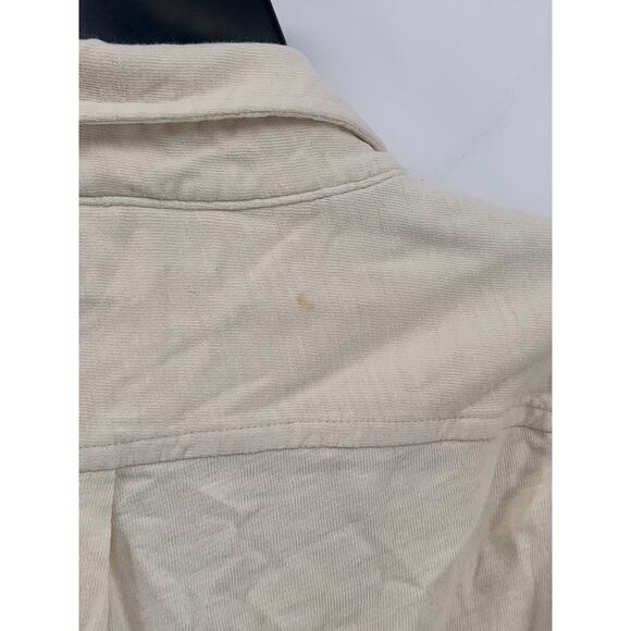 J.CREW Men's Off-White Garment Dyed Button-Up Long Sleeve Shirt SZ L - Picture 4 of 11